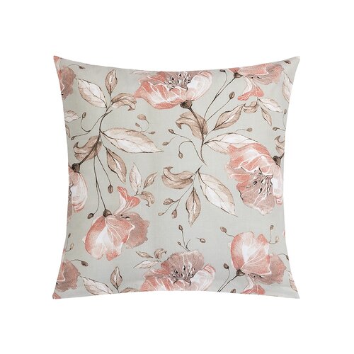 Bellatex Подушка Adéla Lilie лосось, сіра, 40 x 40 см