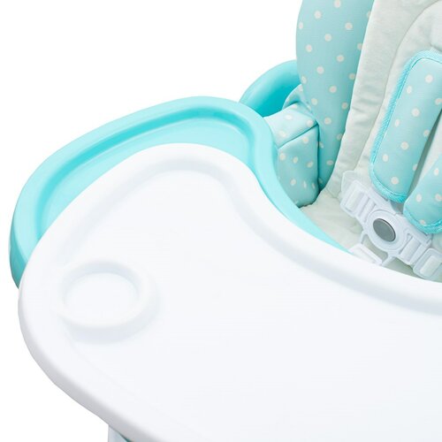 New Baby Jídelní židlička Minty Fox - ekokůže s vložkou pro menší děti