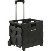 Keeeper Skladací nákupný vozík Olli 45 l Black