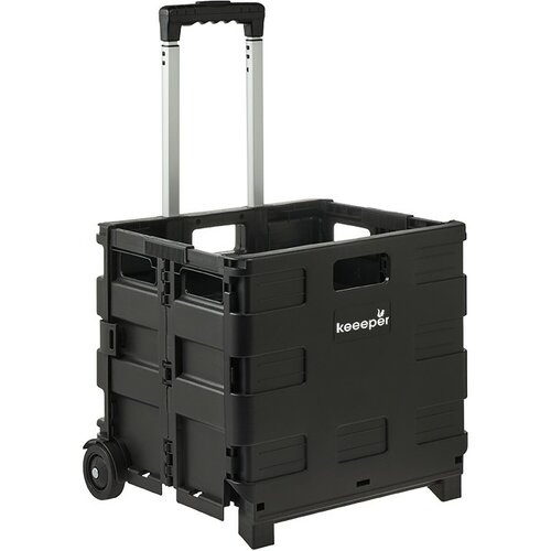 Keeeper Skládací nákupní vozík Olli 45 l Black