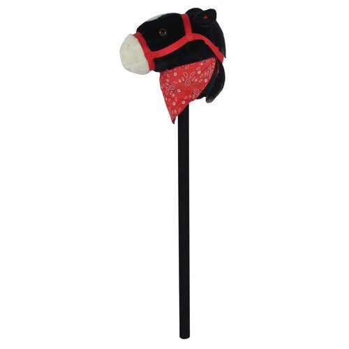 80 cm-es plüss ló rúdon, elemmel működik, hanggal