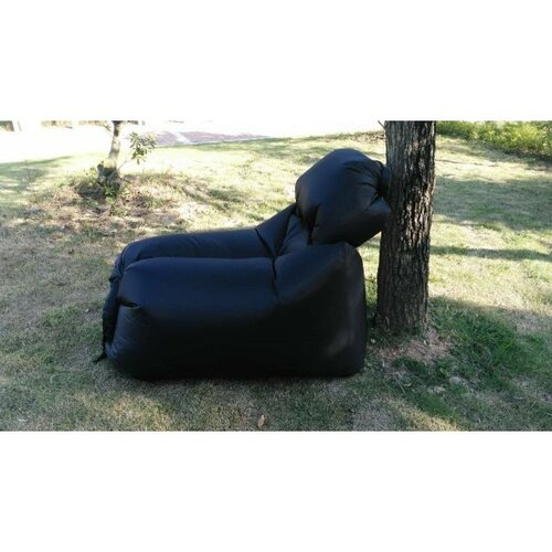 Dmuchany worek do siedzenia Lazy Bag, czarny