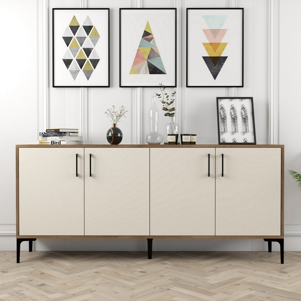 Skrinka Kiev Walnut and Cream