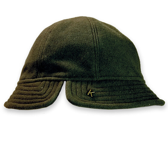 Dámský flaušový klobouk, černá, 57 - 58