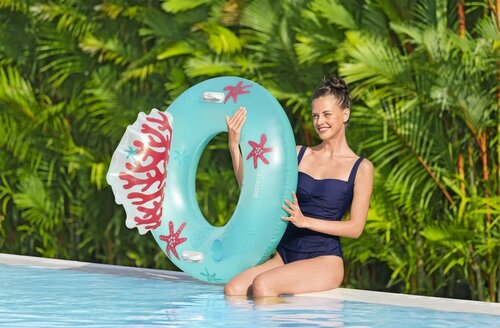 Bestway 43730 Napihljiv obroč Coral Bliss, premer107 cm