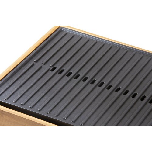 DOMO DO9271G stolní elektrický Plancha gril Bamboo Style