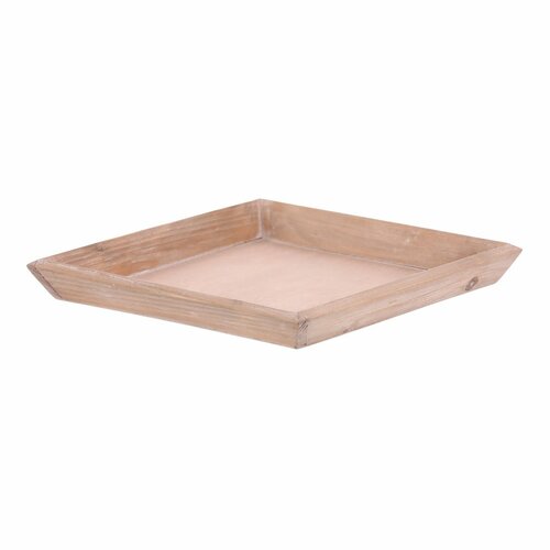 Tavă din lemn Riaza maro, 26 x 26 x 3 cm