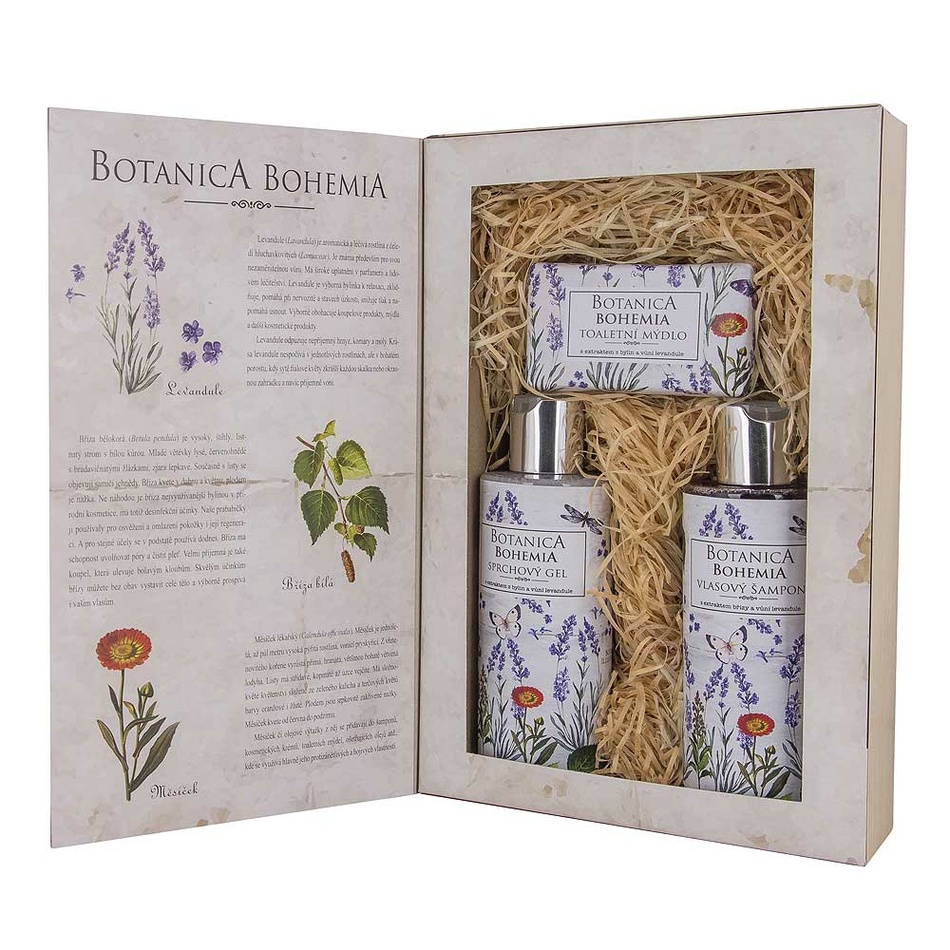 Bohemia Gifts Kozmetikai ajándékkészlet Botanica, levendula termék 2. képe