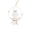 Decoraţiune suspendată Bufniţă albă, 16 cm