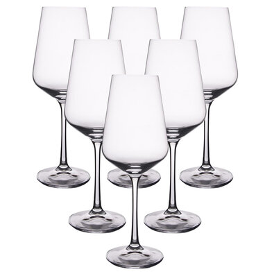 Crystalex 6-dielna sada pohárov na biele víno SANDRA, 0,35 l