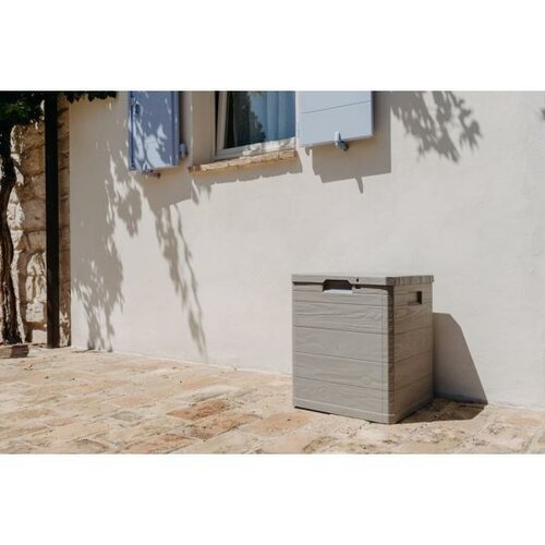 Aufbewahrungsbox für Polster Woody Grau, 90 l