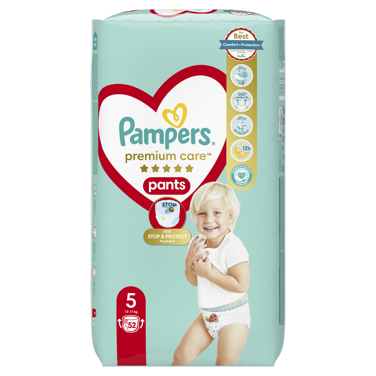 Fotografie Pampers Pleny Premium Care Pants 52 ks, velikost 5