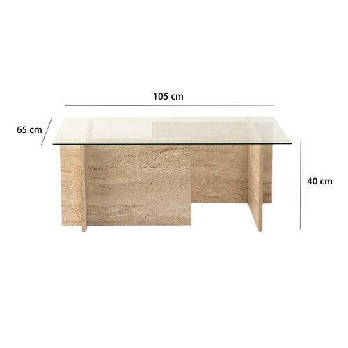 New Escape Travertine dohányzóasztal