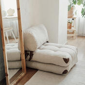 Fotoliu Fold Teddy Cream