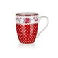 Banquet Kubek ceramiczny ROSA 340 ml, czerwony, 6 szt.