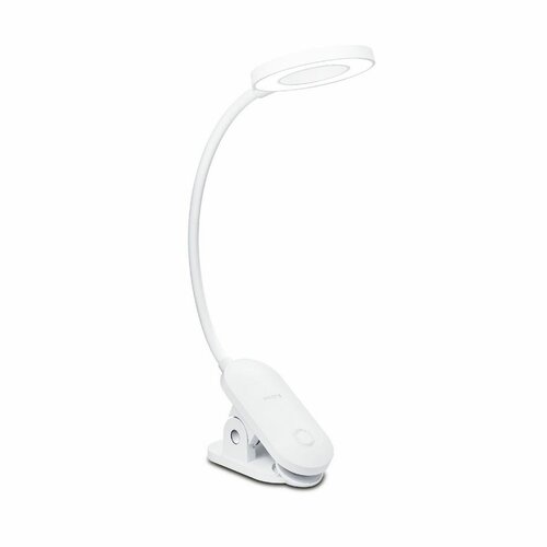 Philips 8720169194397 lampa stołowa LED  z klipsem Forys, biały, 1x 5 W 200 lm 4000 K IP20