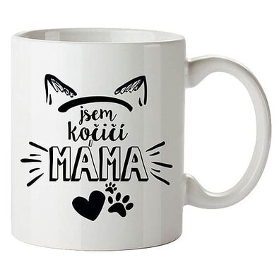 Керамічна кружка Bohemia Gifts - Я котяча мама, 350 мл