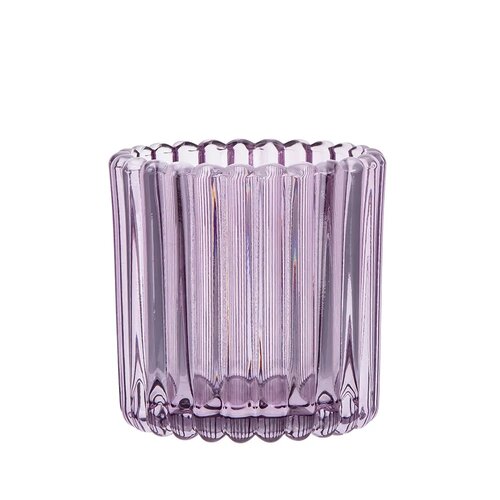 Suport de sticlă pentru lumânări Altom Tealight, diametru 8,5 cm, violet