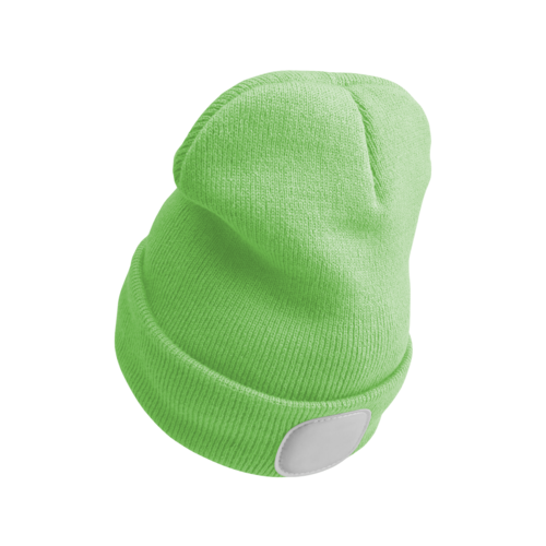 Sixtol Czapka z latarką czołową 45 lm, USB, uni, zielony