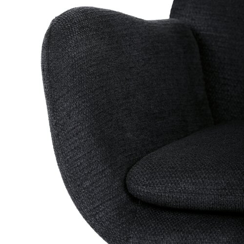 Fotel bujany BK2, czarny