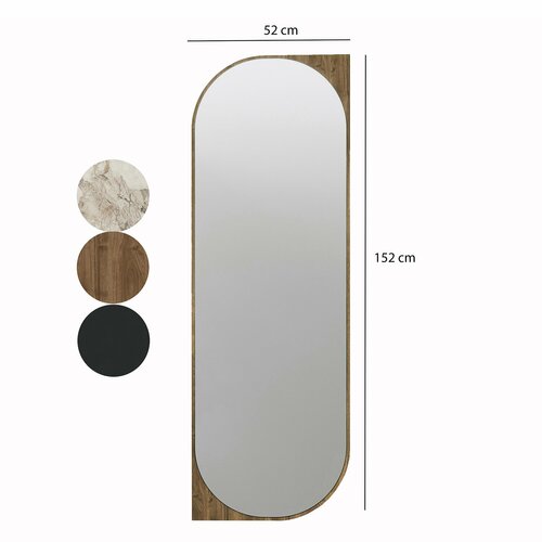 Spiegel Livi Walnut 52 x 152 cm