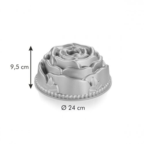 Tescoma DELÍCIA magas kuglóf forma 24 cm, rózsa