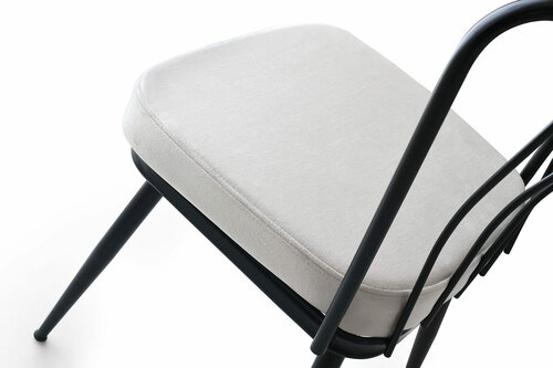 Sada jídelních židlí Yildiz White and Black, 4 ks