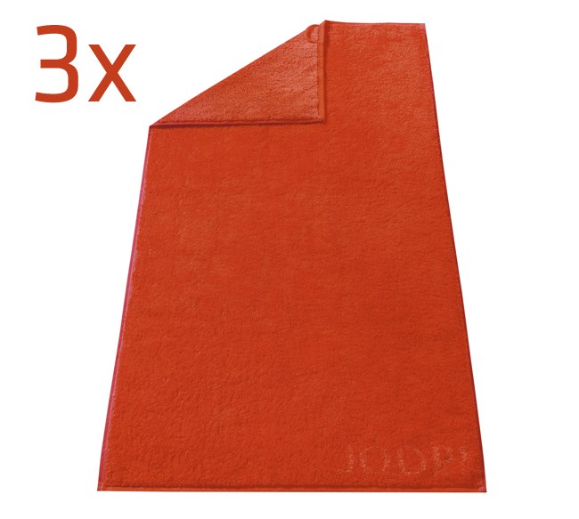 Ručník Doubleface JOOP!, červená, sada 3 ks,  50 x 100 cm