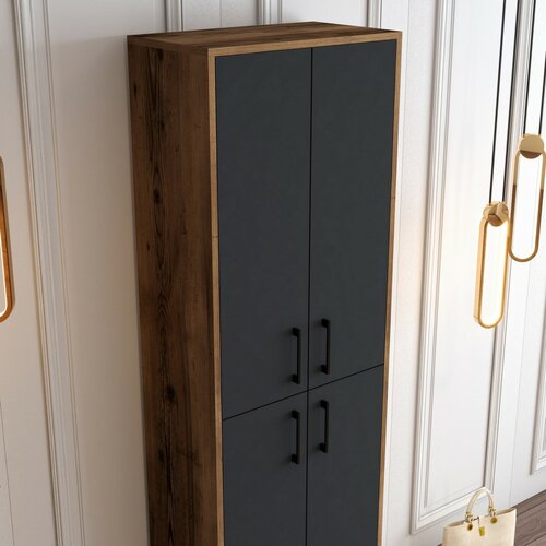 Szekrény Berlin Walnut és Anthracite