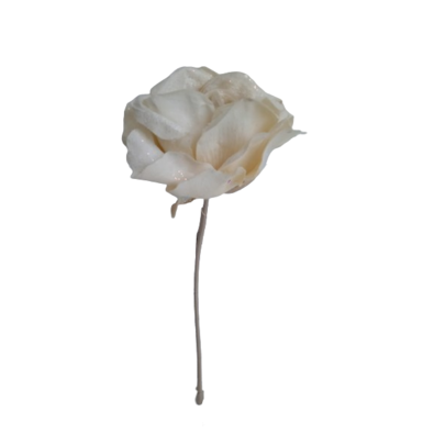 Műrózsa csillámos krémmel, 33 cm