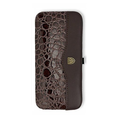 Kellermann 7779 set za manikura, vzorec krokodiljekože, rjava