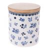 Porcelanska posoda z bambusnim pokrovom Floral,600 ml