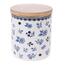 Porcelanska posoda z bambusnim pokrovom Floral,600 ml