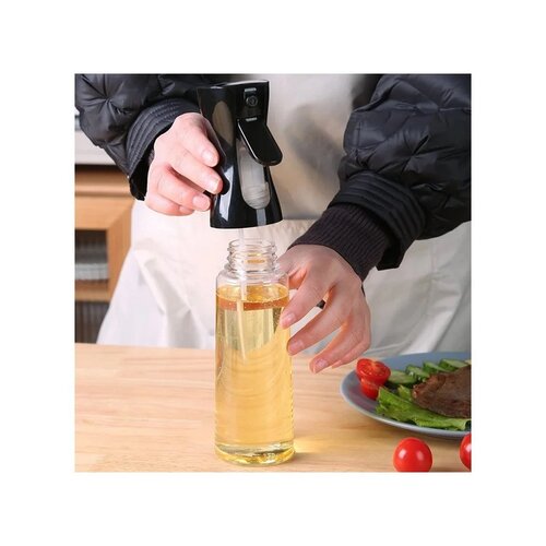 Olaj- és ecetporlasztó, 200 ml, fekete