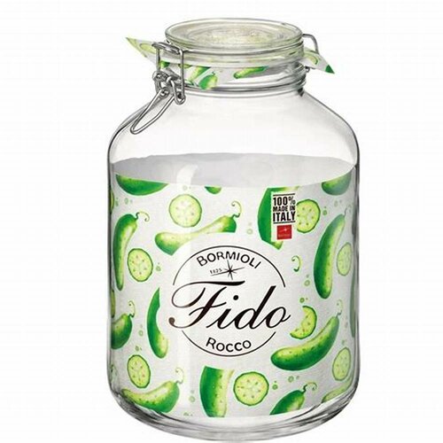 Bormioli Rocco Steklena kozarca za vlaganje spokrovom FIDO, 5 l