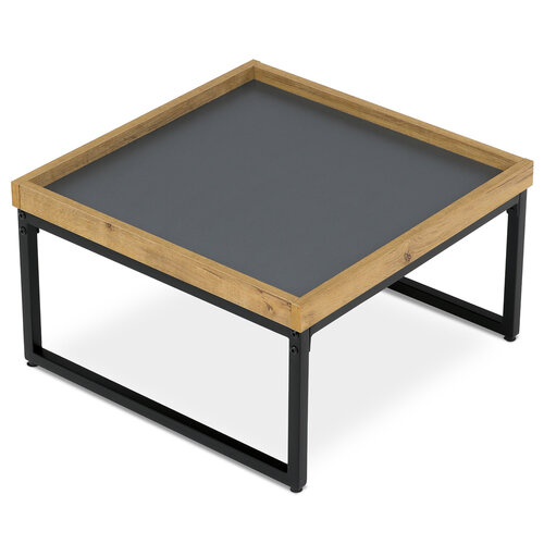 Konferenčni miza z dekorativnim robom, 53 x 53 x30 cm