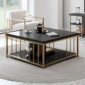 Couchtisch Zenn Anthracite and Gold