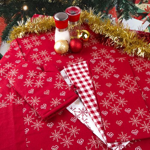 Obrus Płatki śniegu, 120 x 140 cm