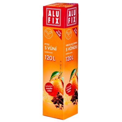 Alufix worki na śmieci o zapachu mandarynek, 120 l