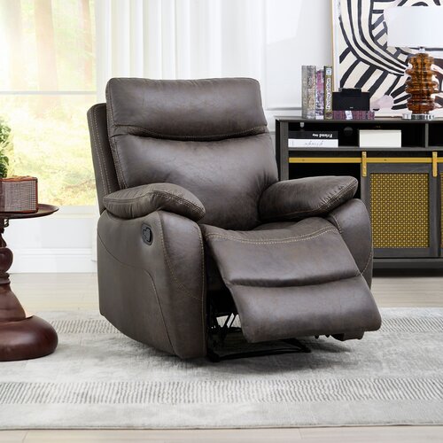 Polohovacie kreslo 4092 COF3, vintage, tmavohnedá