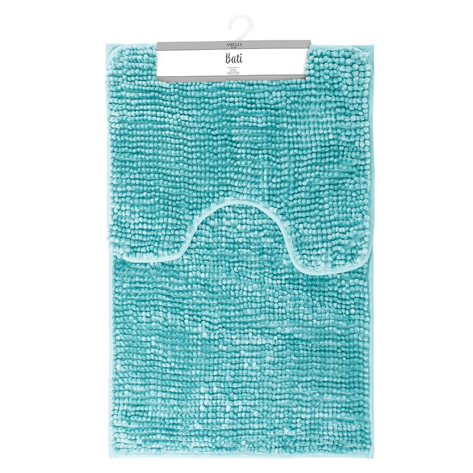Restilo Bati fürdőszobai kilépő szett, kék, 2 db, 50 x 80 cm, 40 x 50 cm termék 2. képe