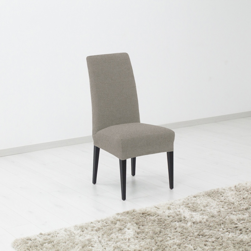 Fotografie Forbyt Napínací potah na židle Denia světle šedá, 40 x 60 cm, sada 2 ks
