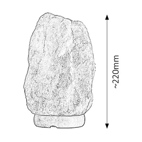 Rabalux 4127 soľná lampa Rock, 22 cm