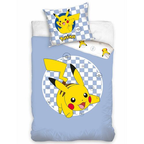 Carbotex Bawełniana pościel dziecięca PokémonWyjątkowy Pikachu, 140 x 200 cm, 70 x 90 cm