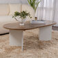 Masă de cafea Sable Walnut White