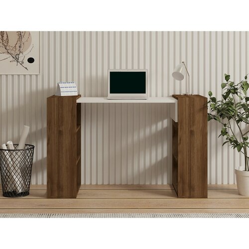 Birou Handy Walnut and White