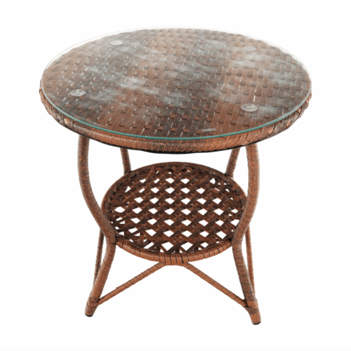 Set de grădină rattan 1+2, JARUB, maro