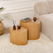 Beistelltisch Elipse Set Oak, 2 Stück