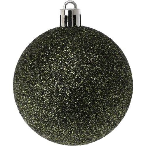 Zestaw ozdób bożonarodzeniowych Glitter, brązowy, śr. 6 cm, 6 szt.