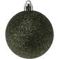 Zestaw ozdób bożonarodzeniowych Glitter, brązowy, śr. 6 cm, 6 szt.